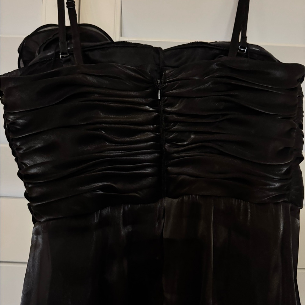 Aidan Mattox Organza Strapless Mini Black Dress Size: 6 NWT - Picture 10 of 14